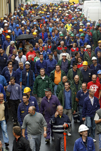 El sector naval ferrolano vuelve a tomar la calle