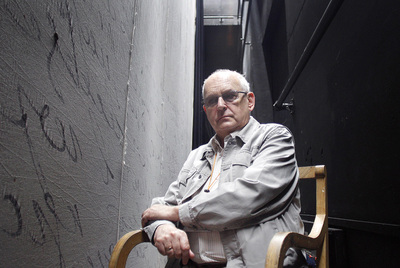 Alexei Borodin, el miércoles entre bambalinas, horas antes del estreno de  La costa de Utopía .