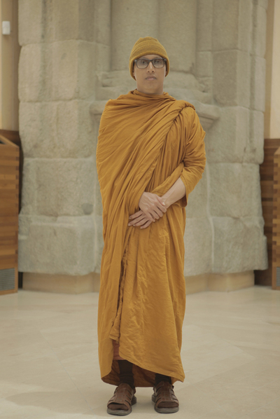 Visitante del Museo del Prado retratado por Francesco Jodice para su exposición.