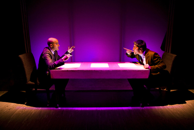 Pako Merino y Diego Lorca, en una escena de  Exitus. 