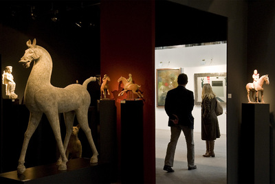 Algunas de las obras expuestas en el salón celebrado en la Fira de Barcelona en octubre de 2010.