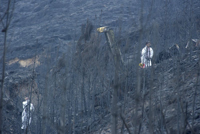 La escasez de medios impidió apagar tres fuegos en Verín