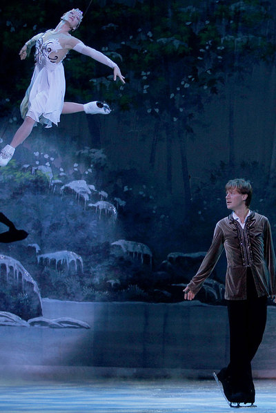 Un escenario convertido en un lago helado