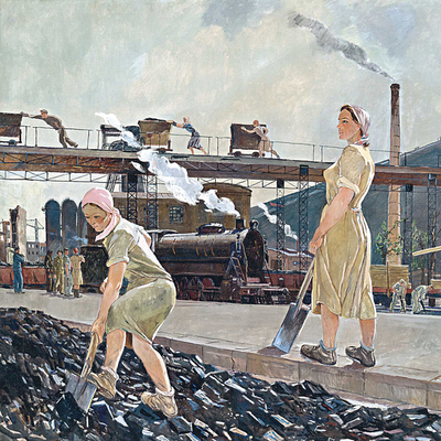  En la cuenca del Don  (1947), de A. Deineka.