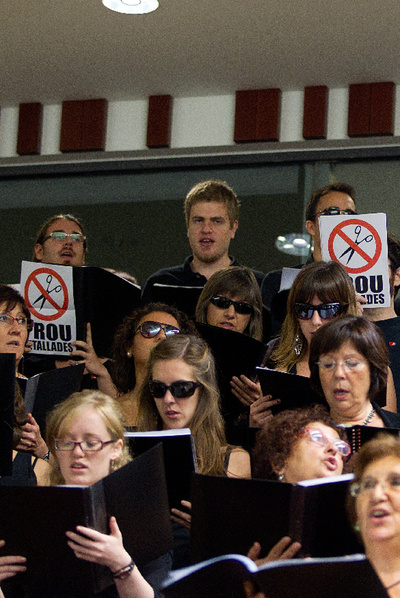 'Gaudeamus' contra los recortes de Mas-Colell