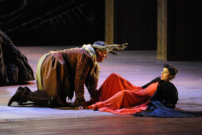 Ambrogio Maestri y Svetla Vassileva, en un momento de  Falstaff .