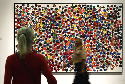 Una de las obras de Atsuko Tanaka que se exponen en el Espai d'Art Contemporani de Castellón.