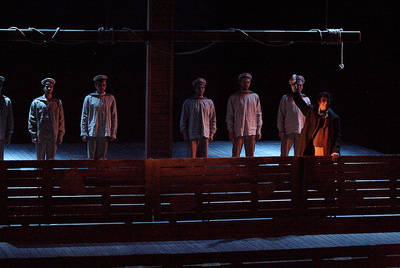 Escena de  La costa de utopía,  de Tom Stoppard, en el montaje dirigido por Aleksei Borodin.