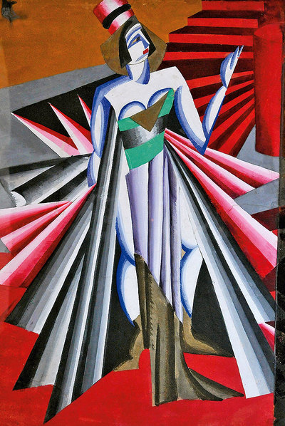 Diseño de vestuario para Herodiade de 'Salomé', de Oscar Wilde, de Aleksandra Ekster.