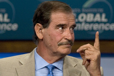 El expresidente Vicente Fox, en 2010. javier