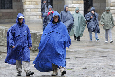 El temporal no arredró a los peregrinos