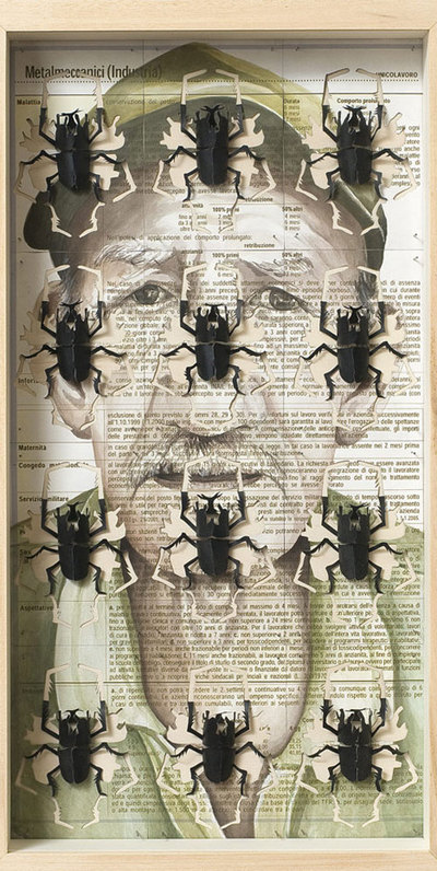 Obra de Ruffo en la exposición  Aún no hemos sido salvados. 