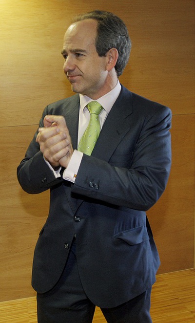 González Panero, exalcalde de Boadilla, el día de su dimisión.