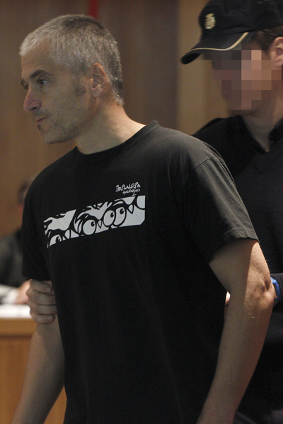 Javier García Gaztelu,  Txapote,  durante la vista.