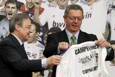 Florentino Pérez y Alberto Ruiz-Gallardón, en mayo de este año.