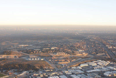 Vista aérea del municipio de Las Rozas.