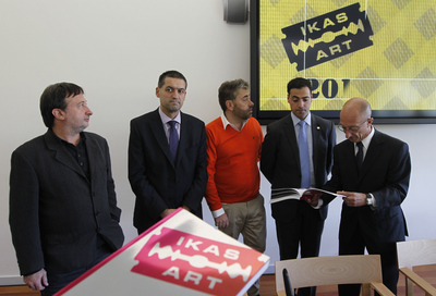 Un momento de la presentación de Ikas-Art, ayer en Bilbao.