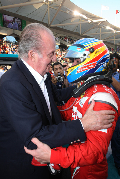 El Rey reaparece en las carreras