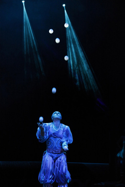 Un momento del espectáculo  Storm. 