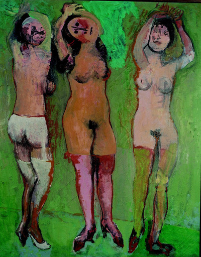  Las tres gracias  (1945); obra de Marini que se exponen en Conde Duque.