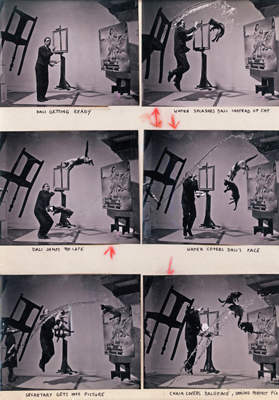 Los contactos y la fotografía  Dali-Atomicus , de Philippe Halsman.