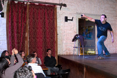 Jorge Segura, durante su actuación en el John Mulligan's.