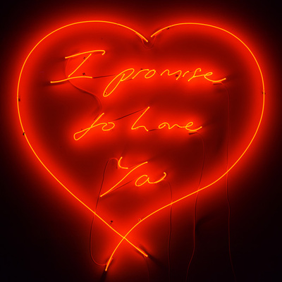 La obra  I promise to love you , de Tracey Emin.