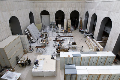 Uno de los patios que acogerán parte de la colección permanente.