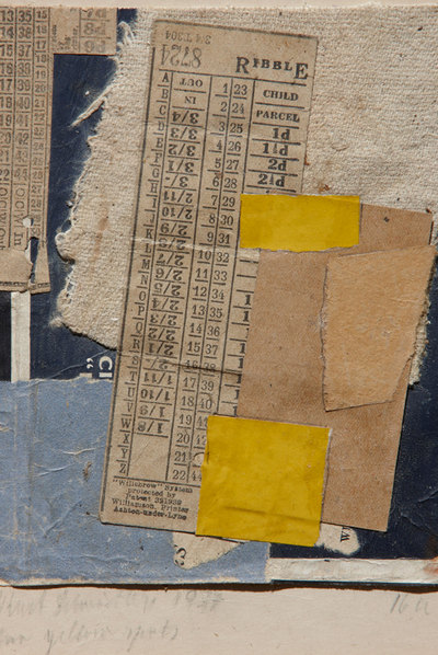  Zwei Gelbe Flecken  (1947), de Kurt Schwitters.