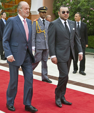 Los reyes de España y Marruecos, en Marraquech el pasado mayo.