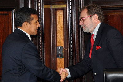 El presidente Humala recibe al Grupo PRISA