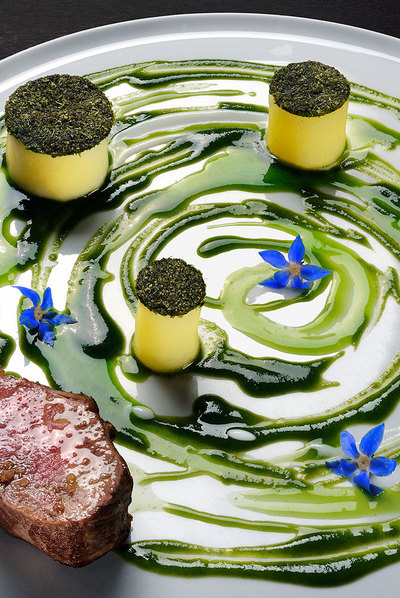  El ángel y la menta , una de las creaciones de chef italiano Massimo Bottura.