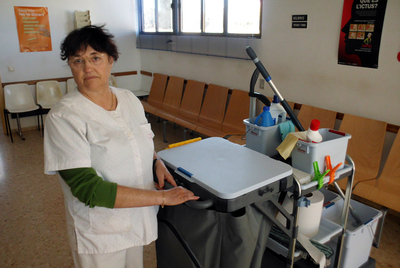 Ester Cugat, una de las afectadas por el  corralito  de L'Aldea.