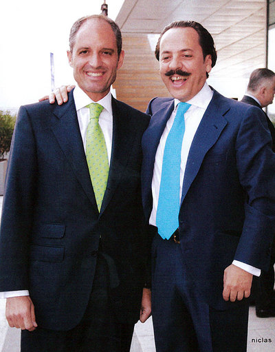 Francisco Camps con Álvaro Pérez,  El bigotes .