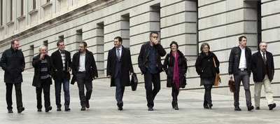 La izquierda 'abertzale' llega al Congreso pidiendo a Rajoy "coraje y altura de miras"
