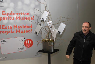 Juan Karlos Izagirre, ayer en un acto celebrado en el Museo San Telmo de San Sebastián.