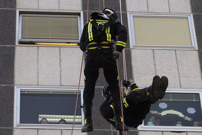 Visita navideña desde las alturas