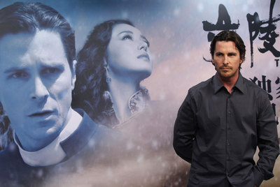 Christian Bale, en la presentación de la película  The flowers of war  en Pekín (China).