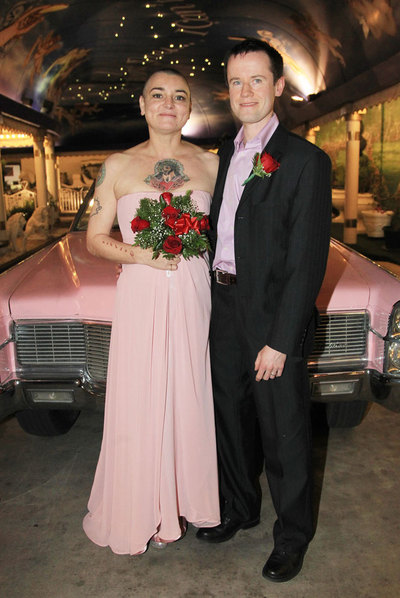Sinead O'Connor, en su boda.