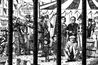 Una de las ilustraciones de Paco Roca para el libro  La metamorfosis y otros cuentos .