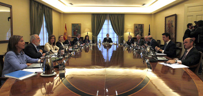 Mariano Rajoy preside la primera reunión de su Consejo de Ministros, el pasado día 23, en la que se aprobaron los nombramientos de varios secretarios de Estado.