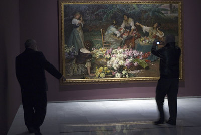 Un aspecto de la exposición de José Nogales en el Palacio Episcopal de Málaga.