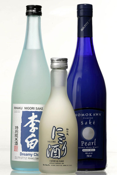 Botellas  de sake que pueden adquirirse  online. 