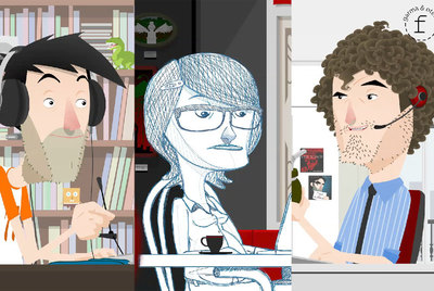 Escena de la serie web de dibujos animados  Freaklances. 