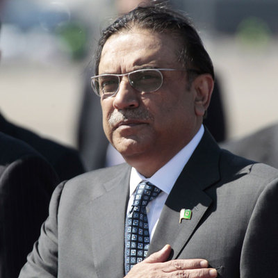 El presidente de Pakistán, Asif Ali Zardari.