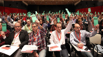 Asistentes a la VI Asamblea General del PNV que reelegirá mañana a Iñigo Urkullu como presidente del partido