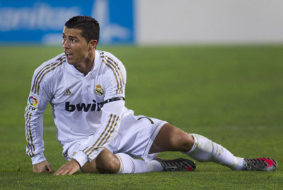 Cristiano Ronaldo, durante el partido del sábado en Mallorca.