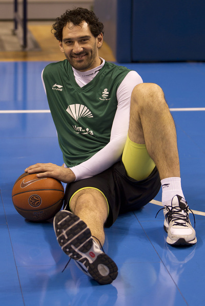 Garbajosa, el lunes pasado en el Martín Carpena.