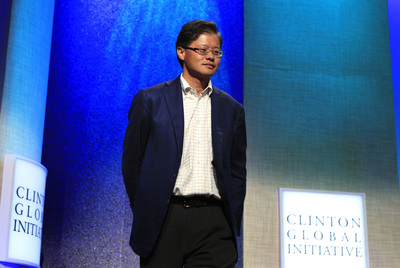 El cofundador de Yahoo! Jerry Yang, en un acto de la Fundación Clinton en 2010.