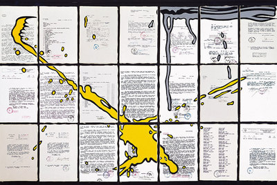  Tamaño folio  (1975), obra del Equipo Crónica de la colección Helga de Alvear.